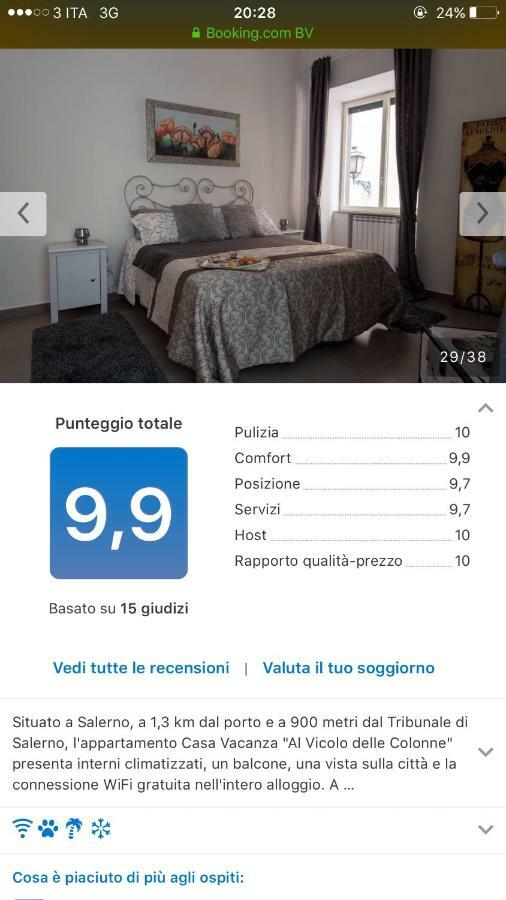 Casa Vacanza "Al Vicolo Delle Colonne" Salerno Dış mekan fotoğraf